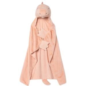 Pillowfort Dinosaur Hooded Wearable Blanket 40x50 Kids Cozy Plush